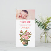 Baby Girl Dank je wel Sjabloon voor vintage fotoka (Staand voorkant)