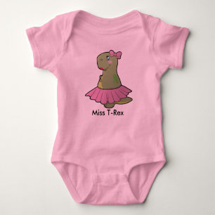 Baby Girl Dinosaur Miss T-Rex Bodysuit Tutu