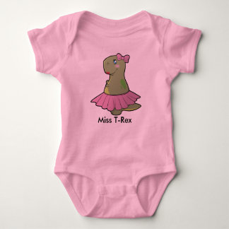 Baby Girl Dinosaur Miss T-Rex Bodysuit Tutu