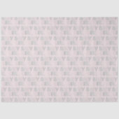 Baby Girl Dotty Letters Pastel Pink Grey Tissuepapier (Voorkant)