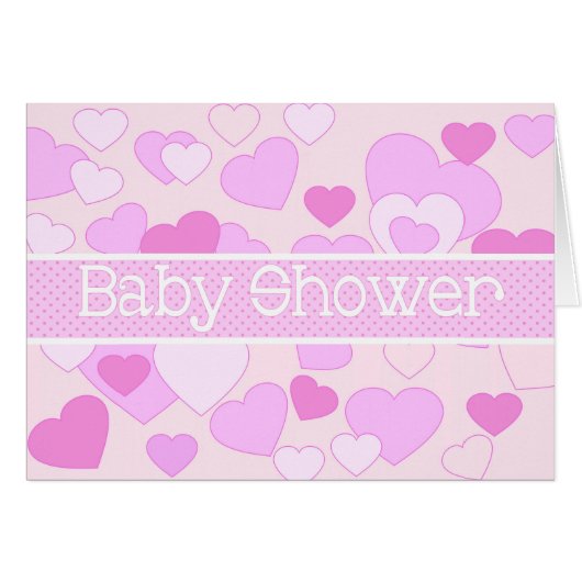 Baby Girl Douche Carte cadeau (Devant horizontal)