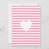 Baby girl Douche cheval à bascule Invitation (Dos)