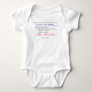 Baby Girl eerste Java-programma Romper