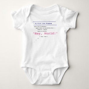 Baby Girl eerste Java-programma Romper