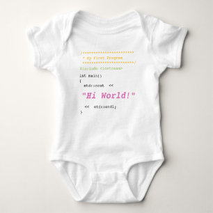 Baby Girl First C++-programma Romper