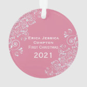 Baby Girl First Christmas Photo (dos)