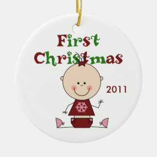 Baby Girl First Kerstdated Ornament