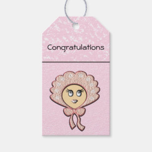 Baby Girl Gefeliciteerd Cadeaulabel