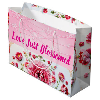 Baby Girl Gefeliciteerd Love Just Blossomed Groot Cadeauzakje