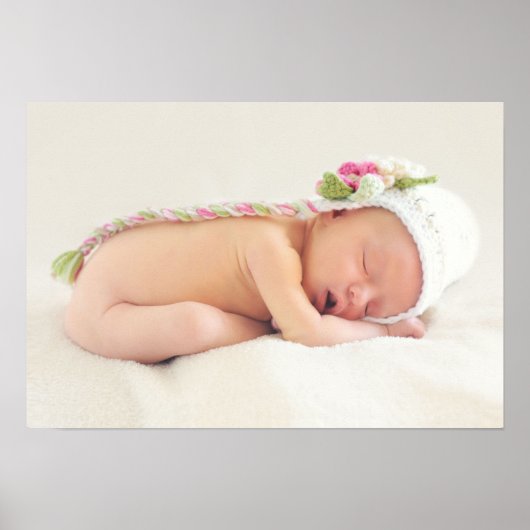 Baby Girl Gefeliciteerd Poster (Voorkant)