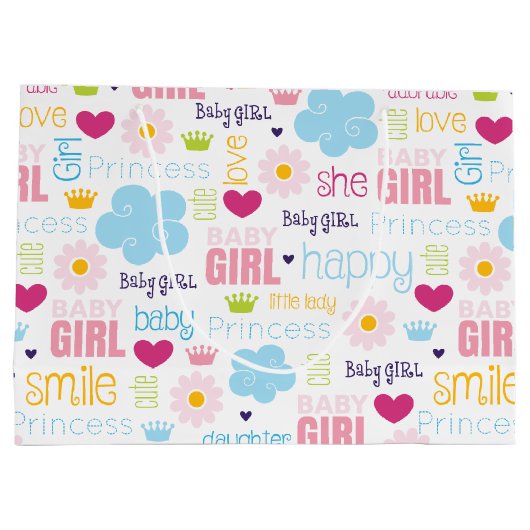 Baby Girl Groot Cadeauzakje (Achterkant)