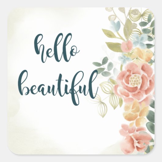 Baby Girl I Vierkante Sticker (Voorkant)