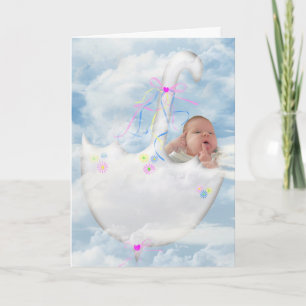Baby Girl in Clouds Kaart