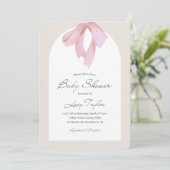 Baby Girl - Invitation à la douche de la cagoule (Debout devant)