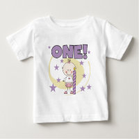 Baby Girl is One Birthday Tshirts and Gifts