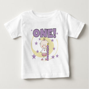 Baby Girl is One Birthday Tshirts and Gifts
