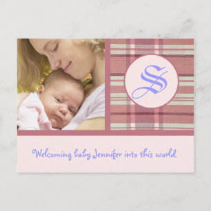 Baby Girl kondiging Sjabloon