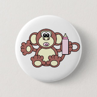 BABY GIRL MONKEY RONDE BUTTON 5,7 CM