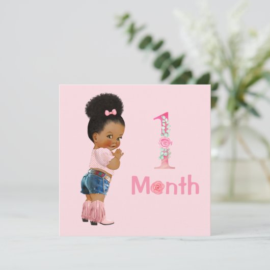Baby Girl Monthly Milestone Markers Girl (Staand voorkant)