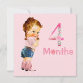 Baby Girl Monthly Milestone Markers Girl (Achterkant)
