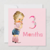 Baby Girl Monthly Milestone Markers Girl (Voorkant)