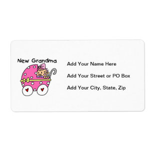 Baby Girl New Grandma Gifts Etiket