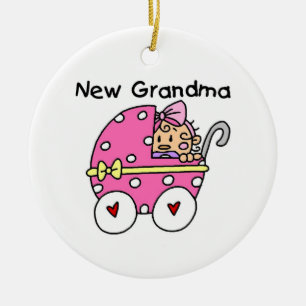 Baby Girl New Grandma Gifts Keramisch Ornament