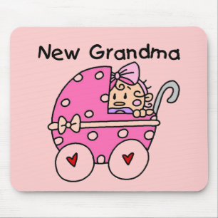 Baby Girl New Grandma T-shirts en cadeautjes Muismat