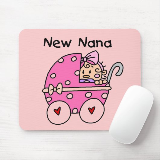 Baby Girl New Nana T-shirts en cadeautjes Muismat (Met muis)