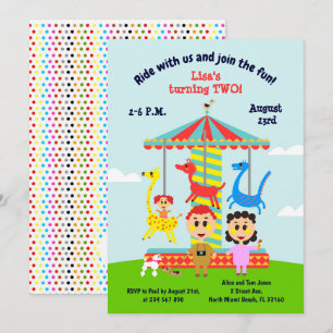 Baby girl op tweede verjaardag een feest om mee te kaart