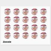 Baby Girl Photo Keepomwille Ronde Sticker (Vel)