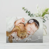 Baby Girl Photo Merci coeur script douche (Debout devant)