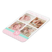 Baby Girl Pink Birth Keepomwille Persoonlijke foto Magneet (Linkerzijde)