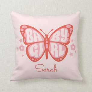 Baby Girl Pink Butterfly Baby shower Baby Kussen