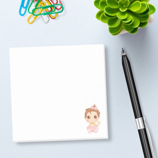 Baby Girl Pink Jumpsuit Post-it® Notes