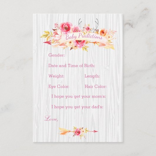 Baby Girl Prediction and Advice Cartes (Devant)