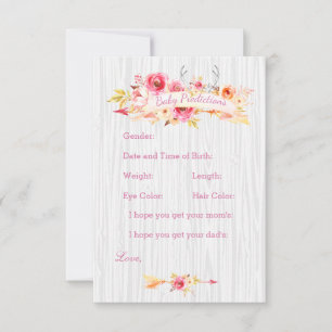 Baby Girl Prediction and Advice Cartes