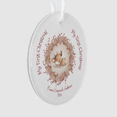 Baby Girl Prénom Noël Ornament (devant)