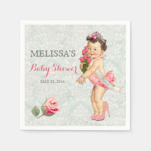 Baby Girl Princess Tiara Rozen Crown Servetten