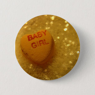 Baby Girl Ronde Button 5,7 Cm