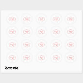 Baby Girl Ronde Sticker (Vel)