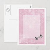 Baby Girl rose Fleurs Carte postale (Devant / Derrière)