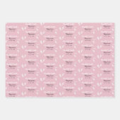 Baby girl Rustic adventure babydouche Inpakpapier Vel (Voorkant 3)