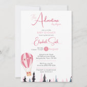 Baby girl Rustic adventure babydouche Kaart (Voorkant)