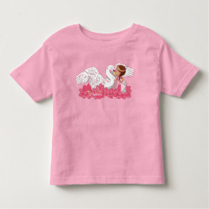 Baby Girl Saraswati with her White Swan Kinder Shirts