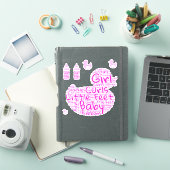 Baby Girl Shapechard Sticker (iPad Cover)