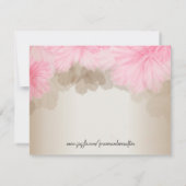 Baby Girl Shower, Cute Pink Kaart (Achterkant)