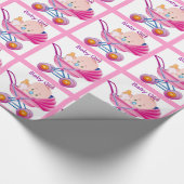 Baby Girl Shower Gift Wrap Cadeaupapier (Hoek)