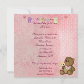  Baby girl shower Kaart (Achterkant)