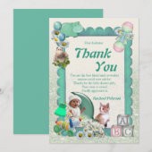 Baby Girl Shower tweete Merci (Devant / Derrière)